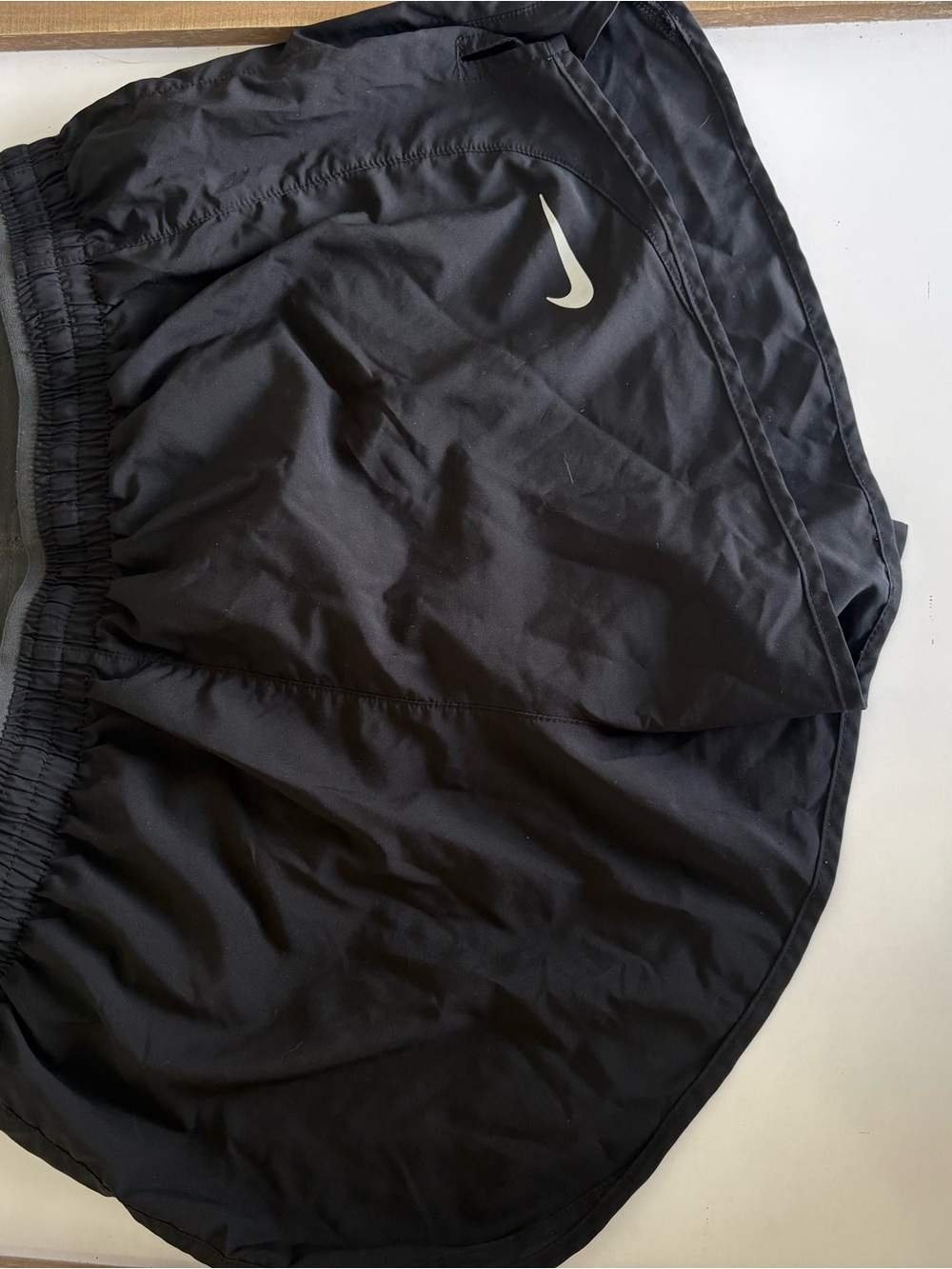 Nike Black Shorts with White Swoosh